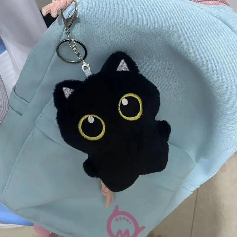 Black Cat Plush Toy Soft Cushion for Kids Room Decor Gift
