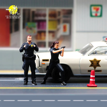 1/64 Miniature Figures Model Car Accessories Scene People Set