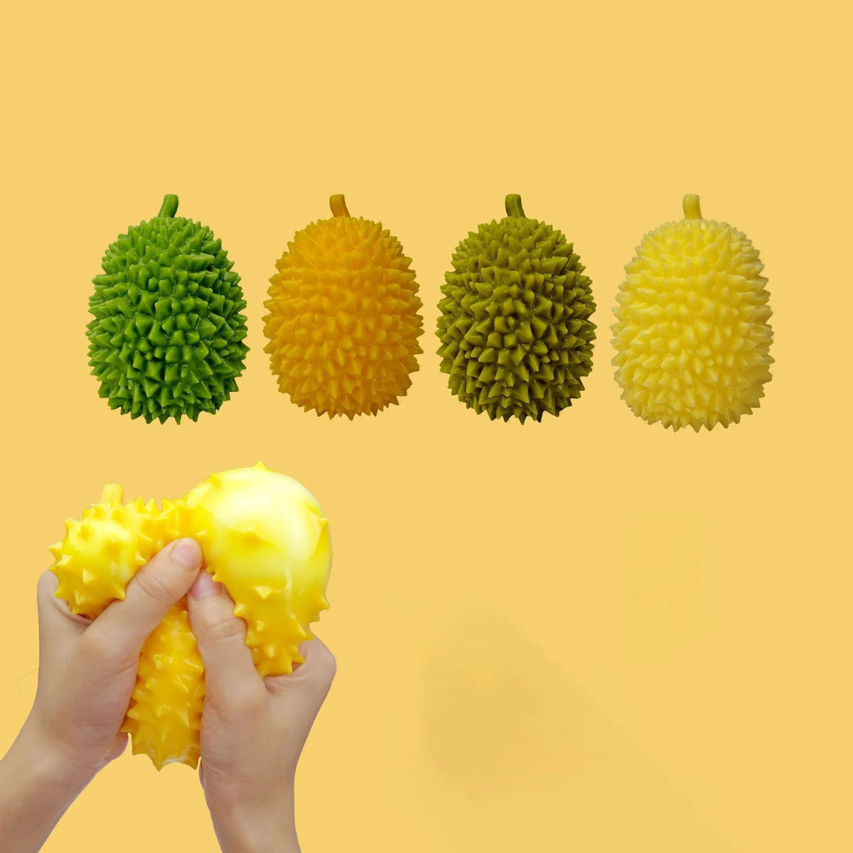 Cute Durian Squishy Toy – Slow Rebound Squeeze Fruit Stress Toy