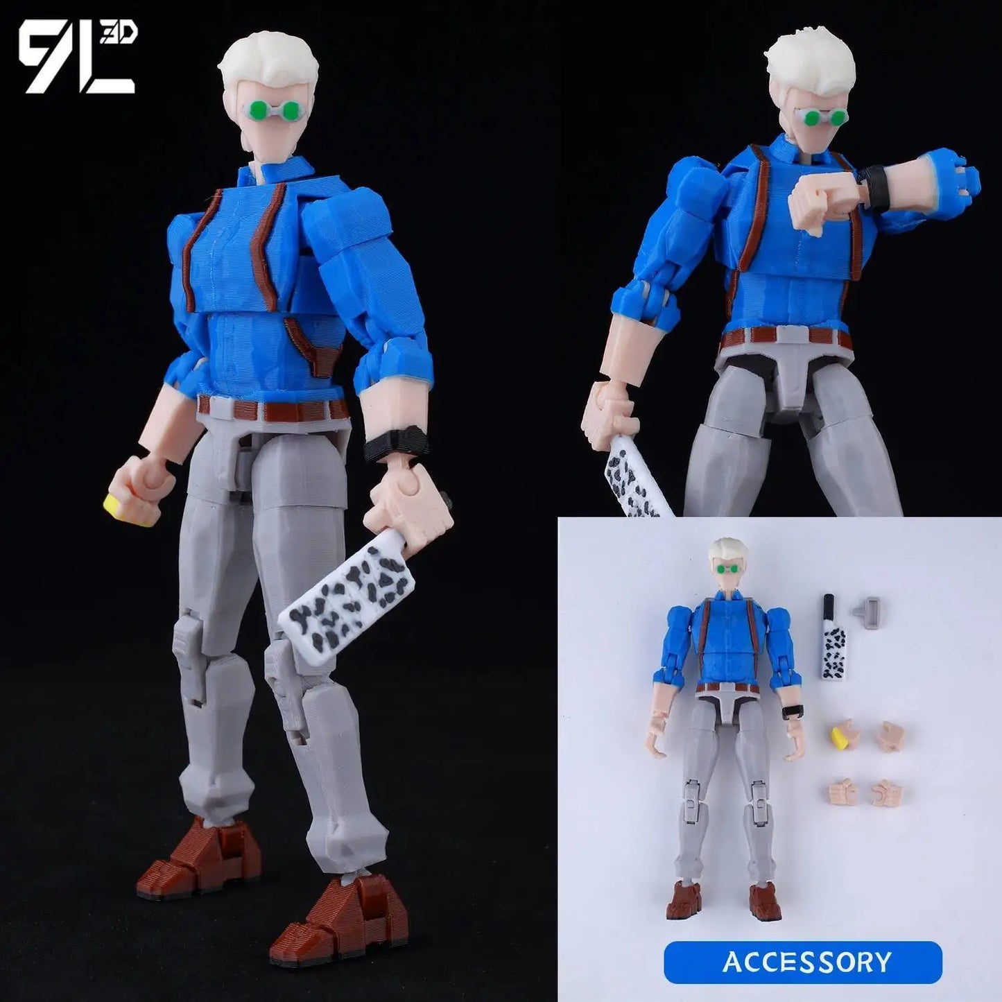 Poseable Anime Figure 3D Multi-Jointed Action Model Toy