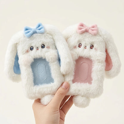 Rabbit Plush Card Holder Cute Bunny Student ID Holder