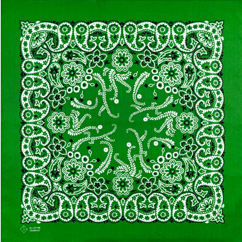 Oversized Paisley Bandana 70cm Cotton Hip Hop Head Scarf