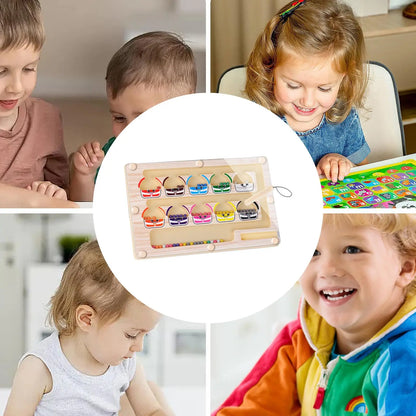 A hands-on activity board designed for learning, focus, and fine motor practice.