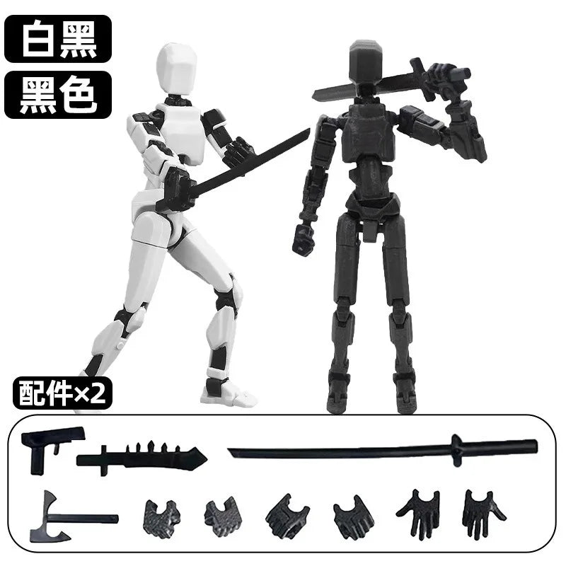 13-Joint Movable Robot Action Figure 3D Printed DIY Toy