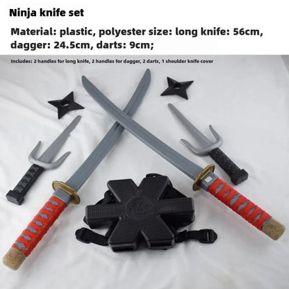 Kids Ninja Costume Set with Samurai Style Cosplay Accessories