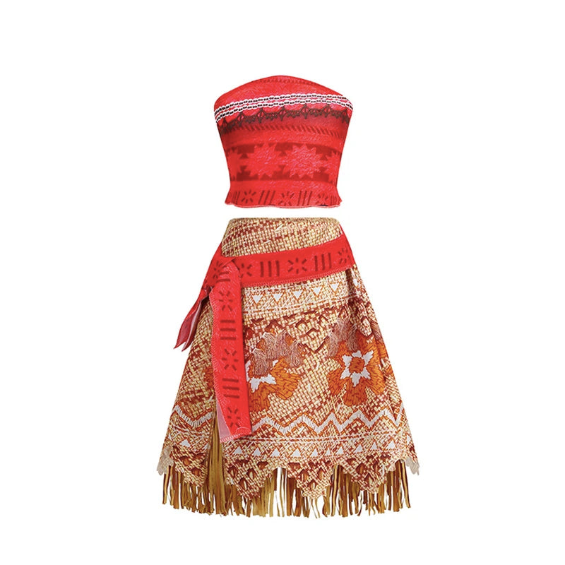 Moana 2 Dress for Girls Princess Costume with Accessories