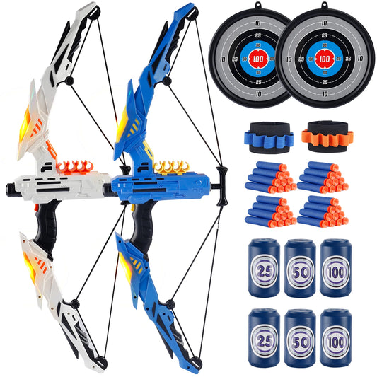 Kids Archery Set with LED Bow and Soft Dart Arrows