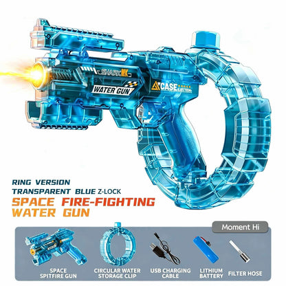 Electric Automatic Water Gun with Lights & Rechargeable Battery