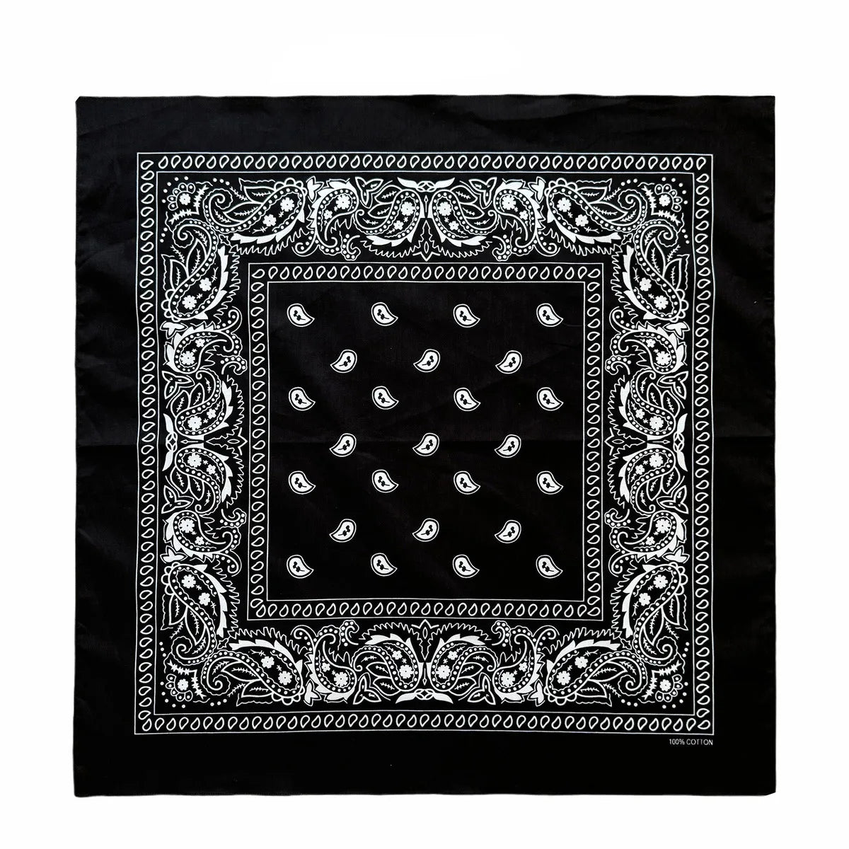 Oversized Paisley Bandana 70cm Cotton Hip Hop Head Scarf
