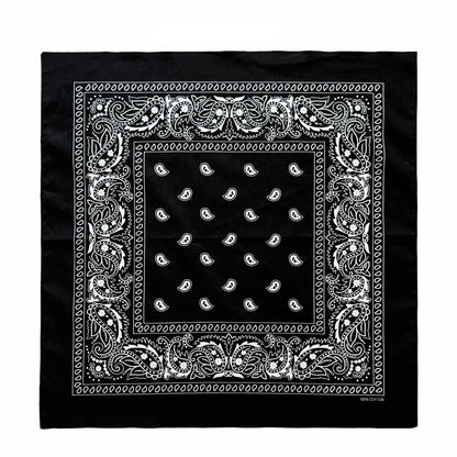 Oversized Paisley Bandana 70cm Cotton Hip Hop Head Scarf