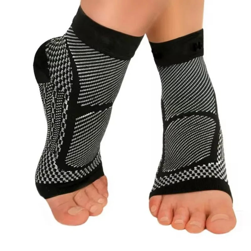 Sports Ankle Support Brace Compression Sleeve Plantar Fasciitis Sock For Achilles Tendonitis Joint Pain Swelling Heel Spur Knitt