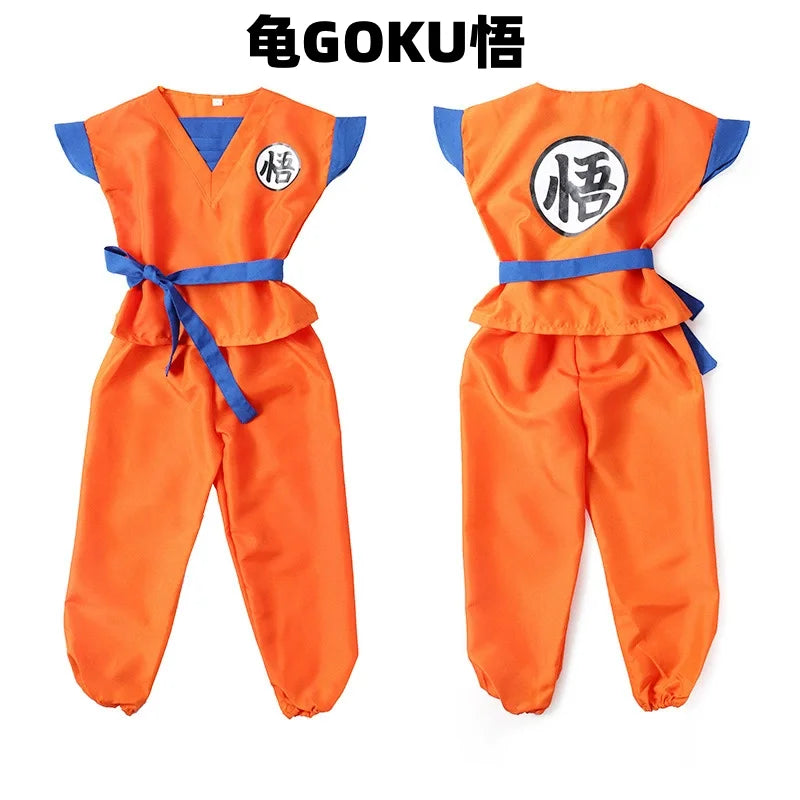 Kids Roku Cosplay Costume Saiyan Anime Outfit Set