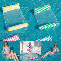 Floating Water Hammock – Foldable Inflatable Pool Float Lounger