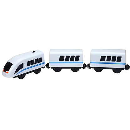 Wooden Train Toy Set Magnetic Railway Track Electric Train