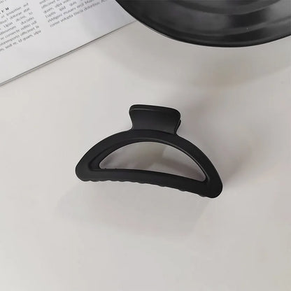 Black Geometric Hair Claw Clip for Women Long Hair