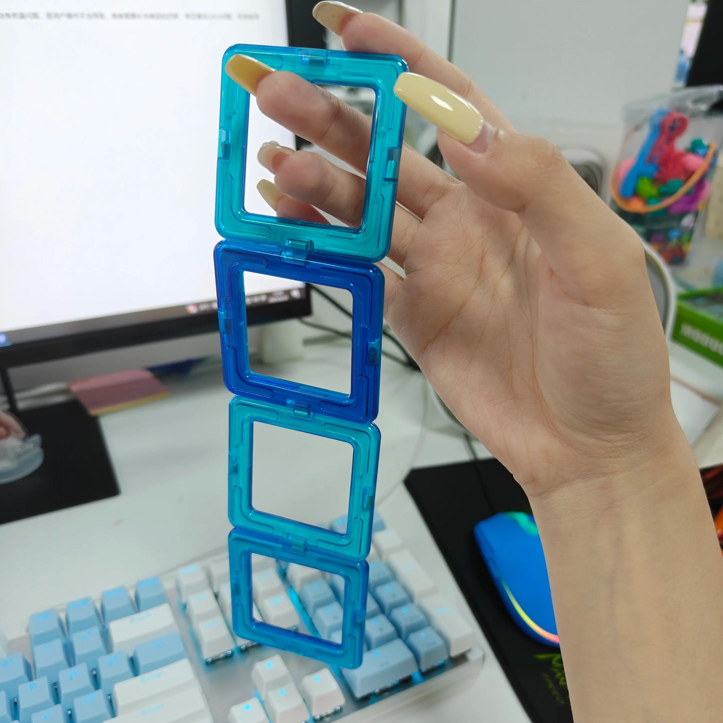 Magnetic Building Blocks STEM Educational Construction Toys