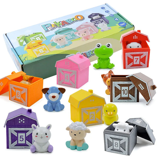 Toddler Montessori Farm Animal Counting & Sorting Toy