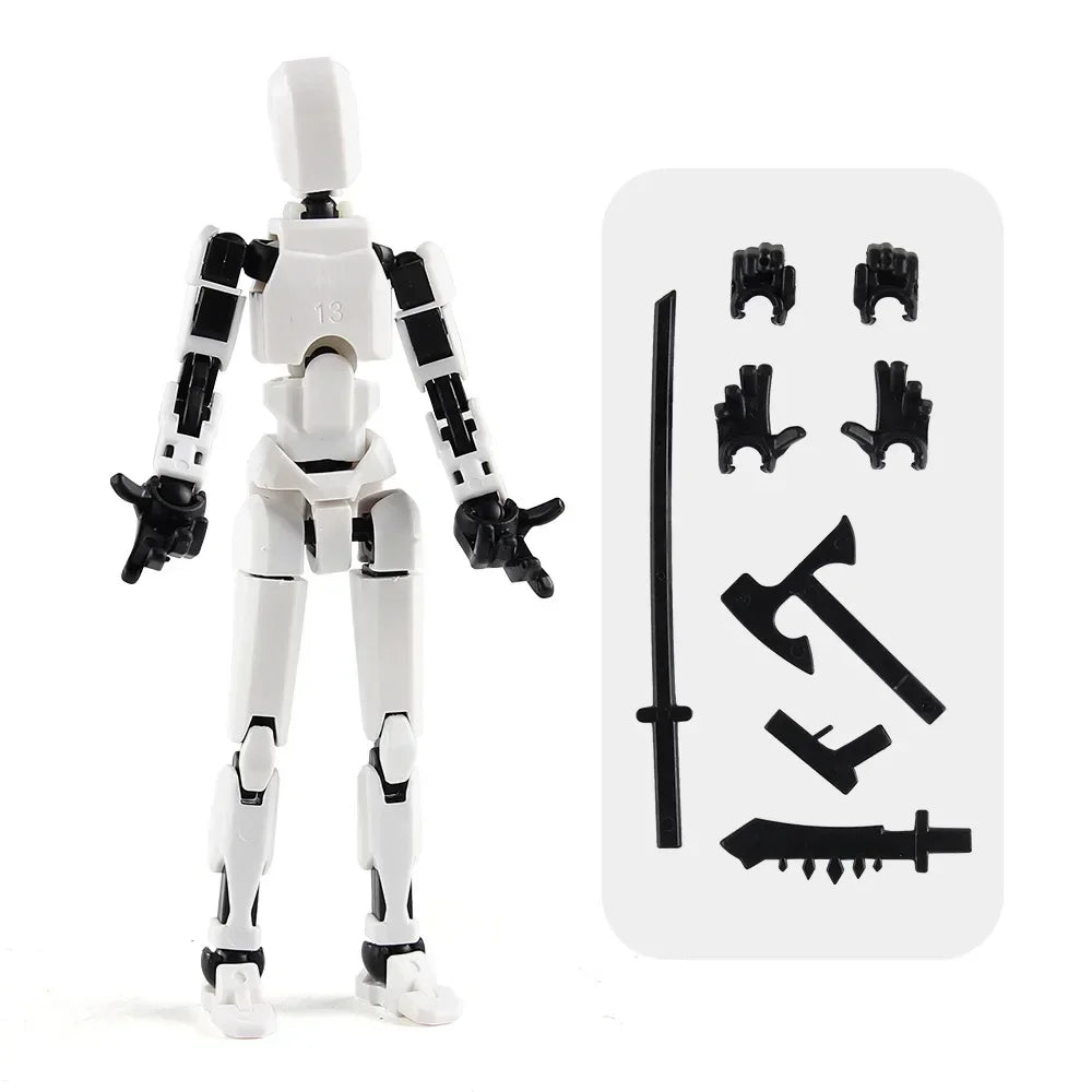 13-Joint Movable Robot Action Figure 3D Printed DIY Toy
