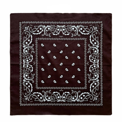 Oversized Paisley Bandana 70cm Cotton Hip Hop Head Scarf