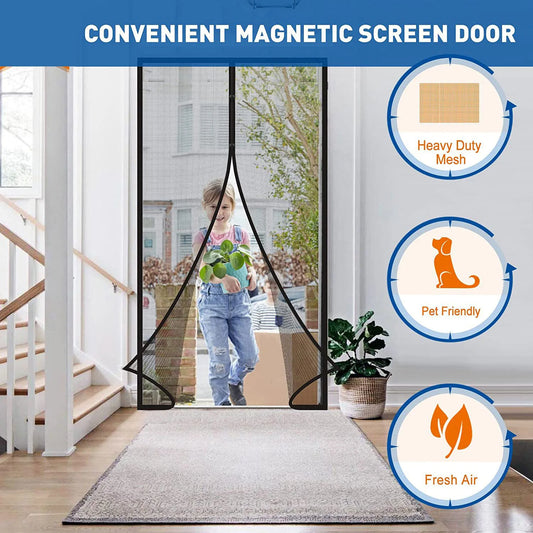 Magnetic Screen Door – Automatic Mosquito Mesh Curtain