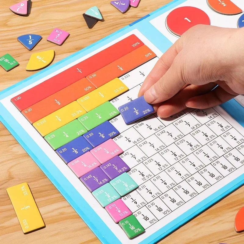 Magnetic Fraction Learning Book for Kids