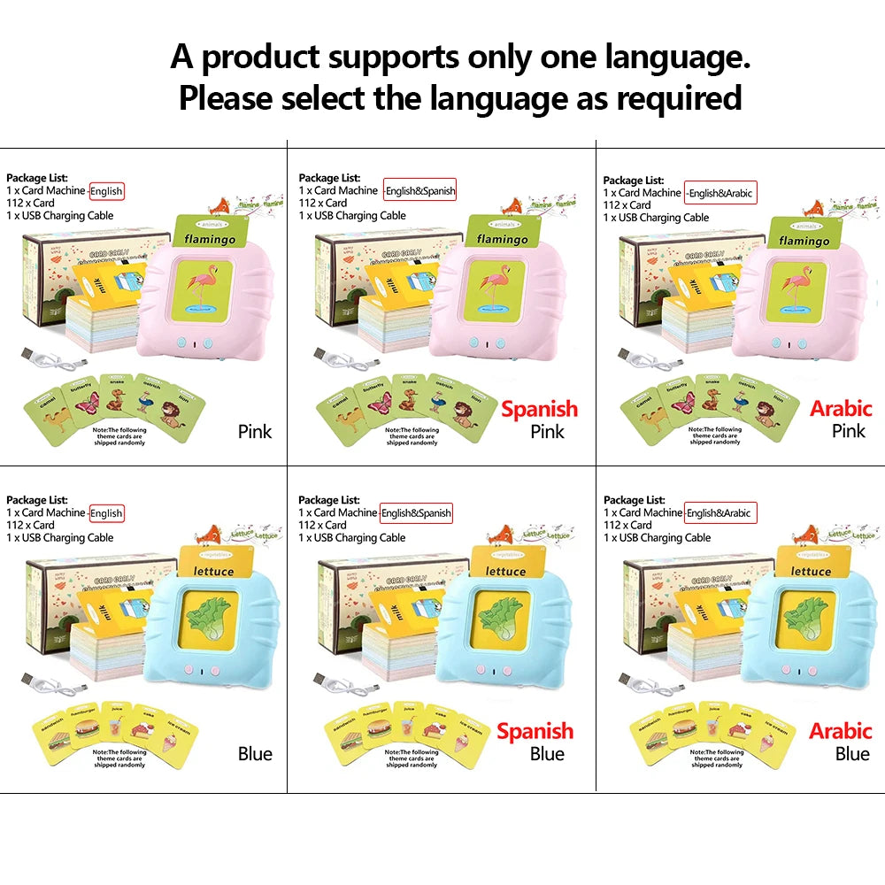 Talking Flash Cards Educational Audio Learning Toy