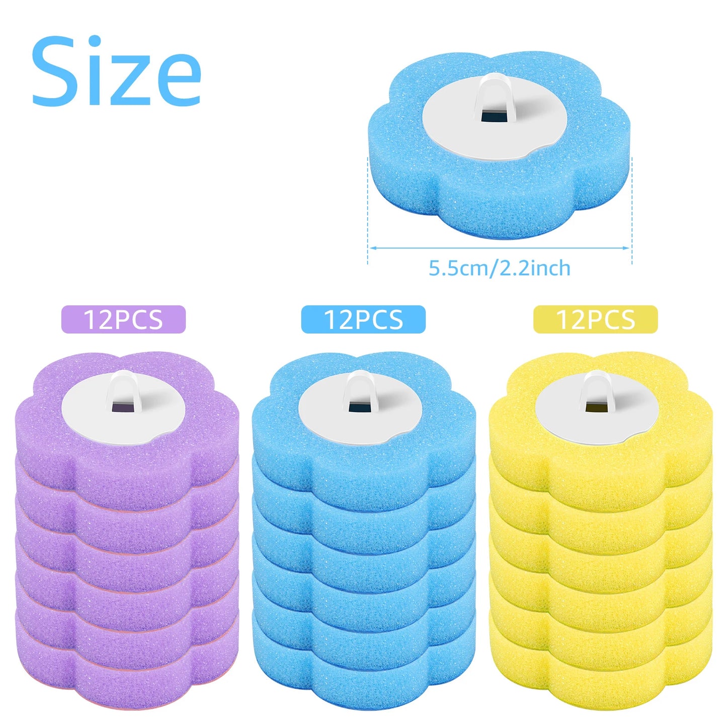 Disposable Toilet Brush Set with Holder & Refills