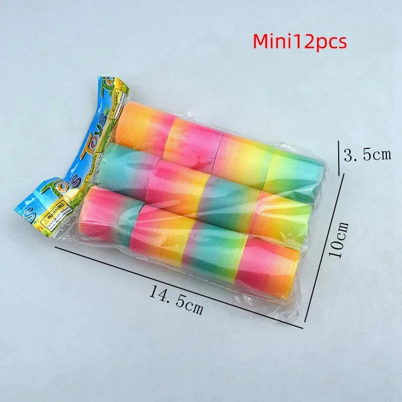 24PCS Rainbow Magic Springs Toy Party Favors Pinata Fillers