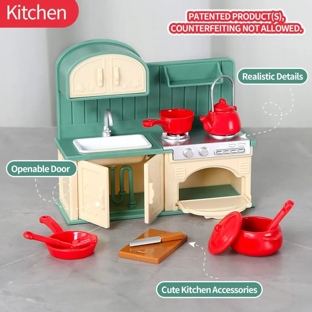 Miniature Dollhouse Furniture 1:12 Pretend Play Accessories