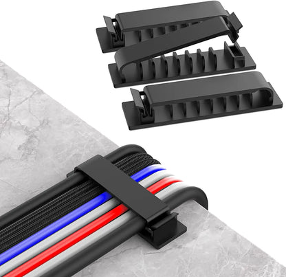 Cable Organizer Clips – Adhesive Wire Holder for USB, Mouse & Keyboard Cables