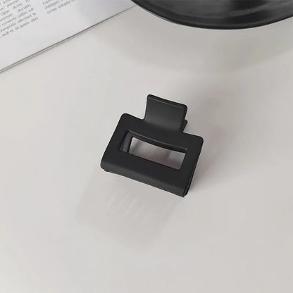 Black Geometric Hair Claw Clip for Women Long Hair