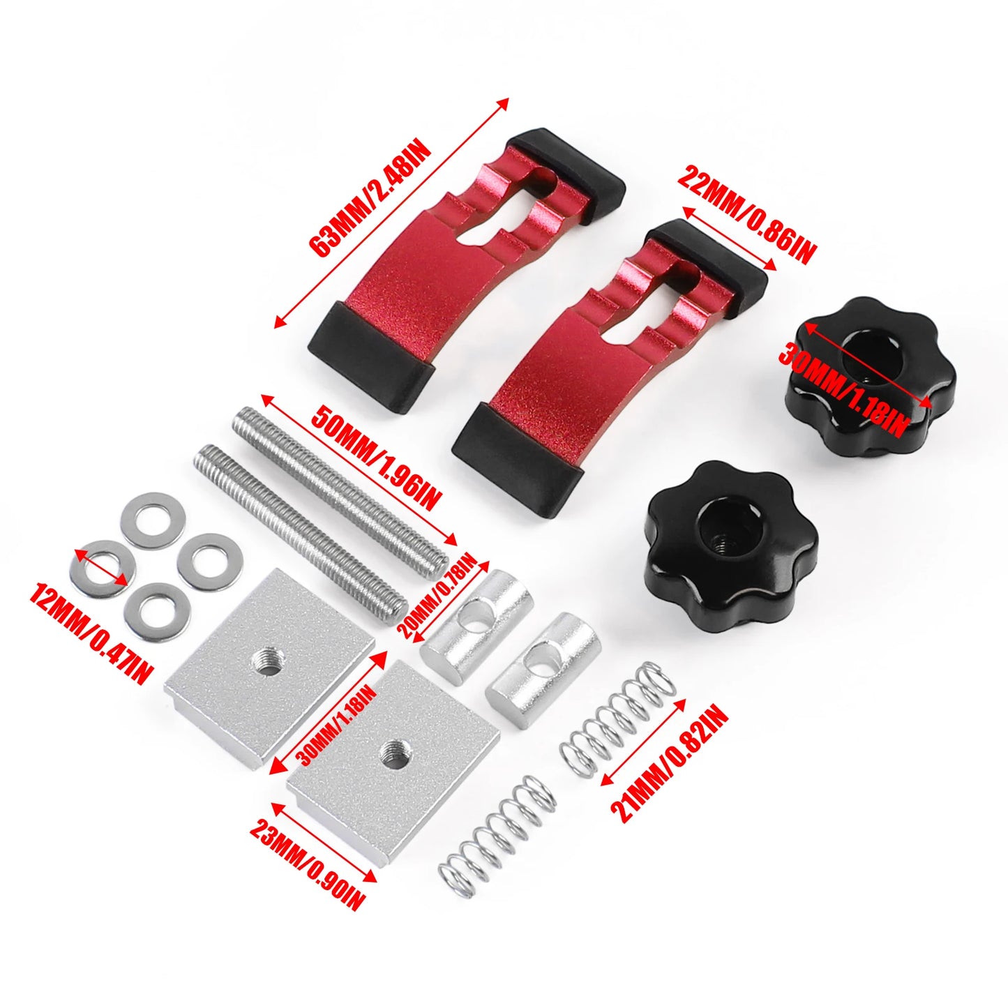 T-Track Hold Down Clamp Quick Acting Aluminum Clamp