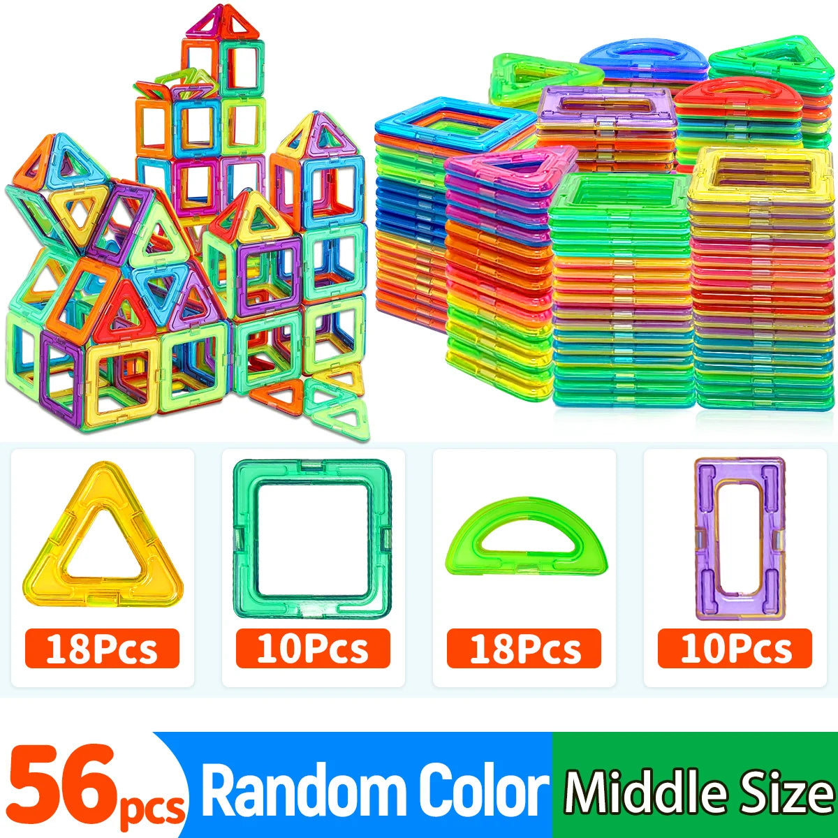 Magnetic Building Blocks STEM Educational Construction Toys