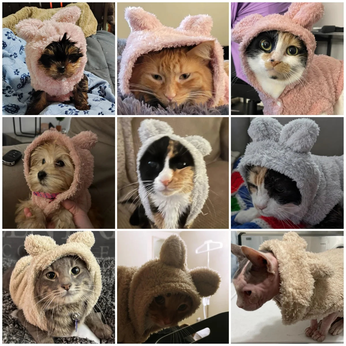 Cat Sweater, Soft Fleece Winter Clothes for Pets