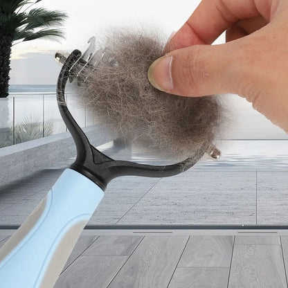 Pet Deshedding Brush Dog Cat Undercoat Grooming Tool