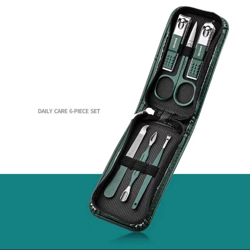 Nail Clippers Set 6 Piece Stainless Steel Manicure Kit