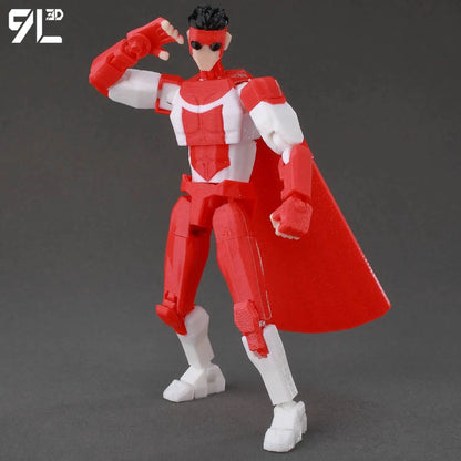 Invincible Boy Action Figure 14cm 3D Printed Poseable Model