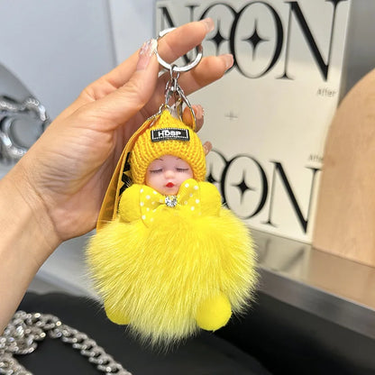 A charming plush accessory for handbags, school bags, wallets, car keys, and everyday gifting.