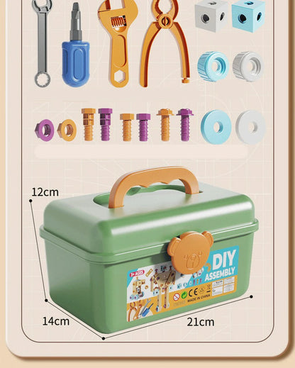 Nut and Bolt Puzzle Toy DIY Screw Assembly Educational Tool Set
