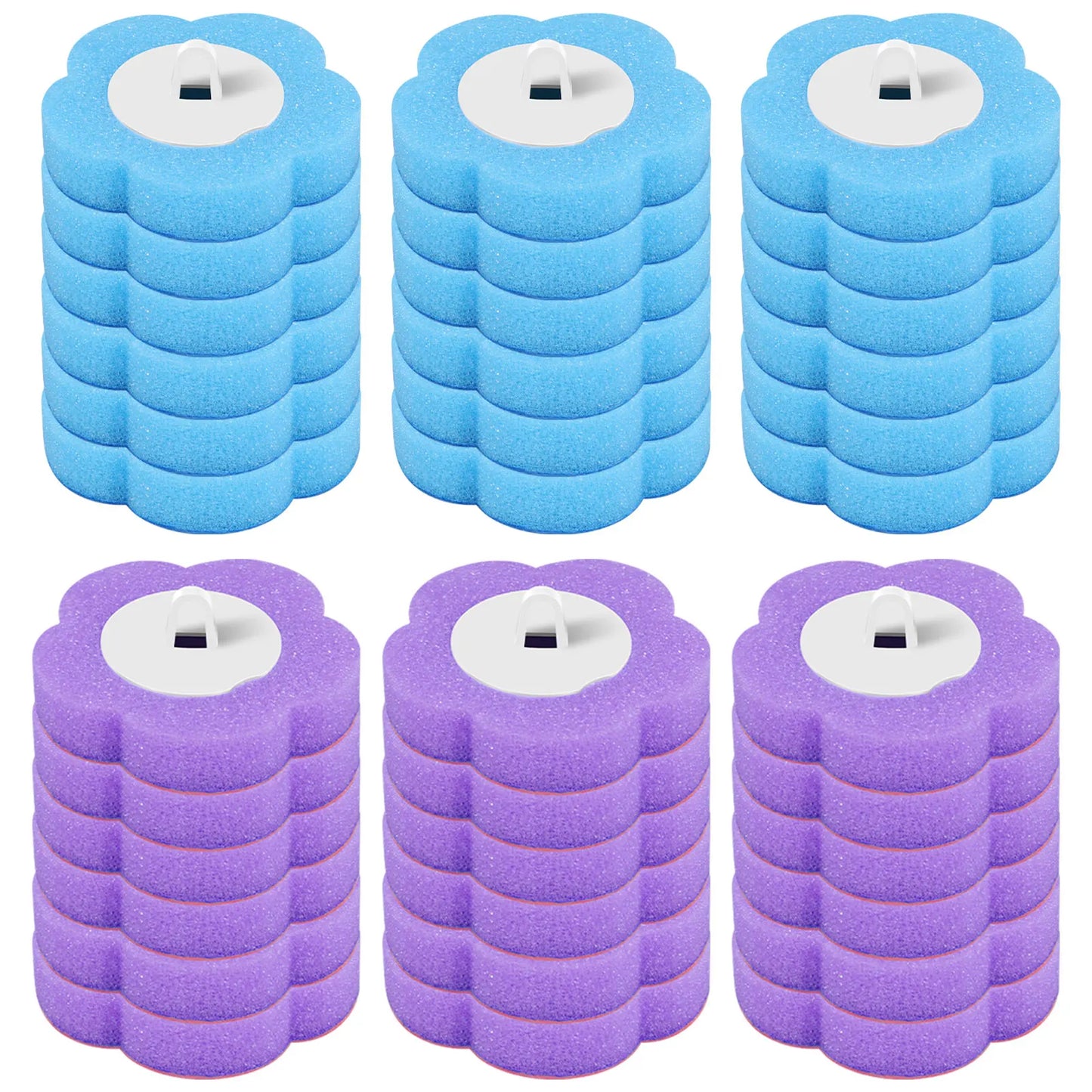 Disposable Toilet Brush Set with Holder & Refills