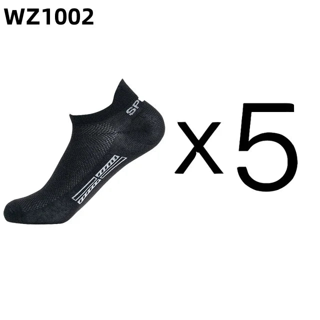 Men's Ankle Socks Breathable Cotton Sports Socks 5 Pairs