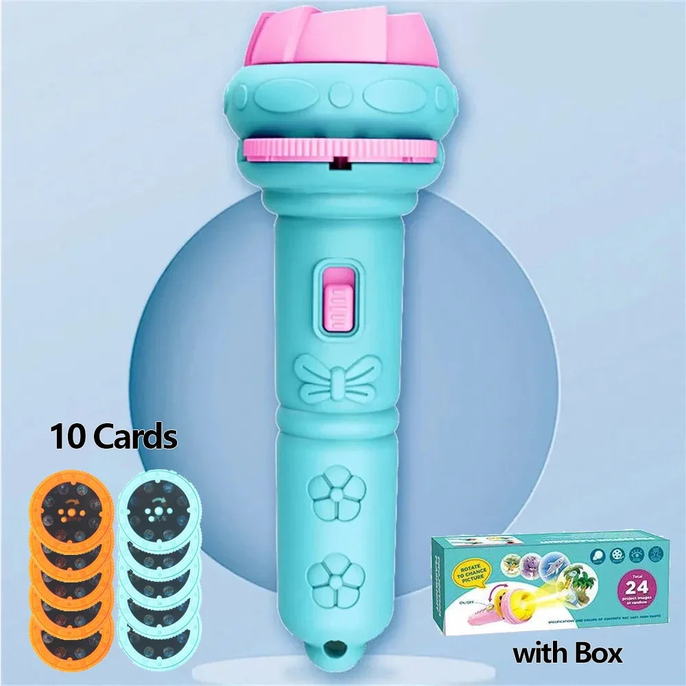 Kids Projection Flashlight Toy with 80 Cartoon Images