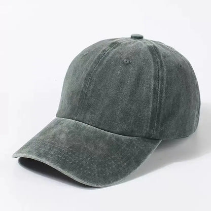 Washed Cotton Baseball Cap Adjustable Unisex Dad Hat