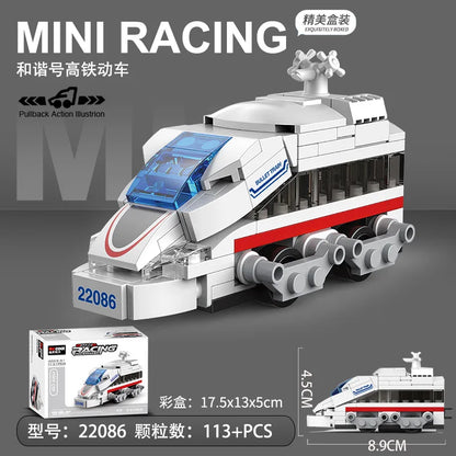 Racing Car & Vehicle Building Blocks – Pull Back Models