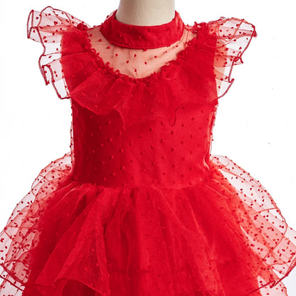 Girls Princess Dress Elsa Anna Kids Cosplay Costume
