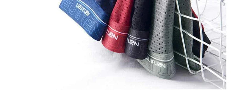 Men's Ice Silk Boxer Shorts 4PCS Breathable Mesh Underwear