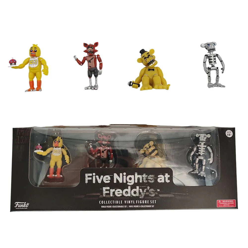 4PCS Horror Character Action Figures 5cm PVC Collectible Model Set