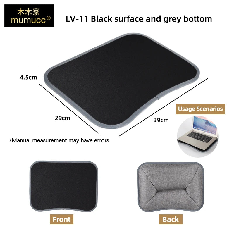 Laptop Lap Desk Portable Wooden Desk with Cushion
