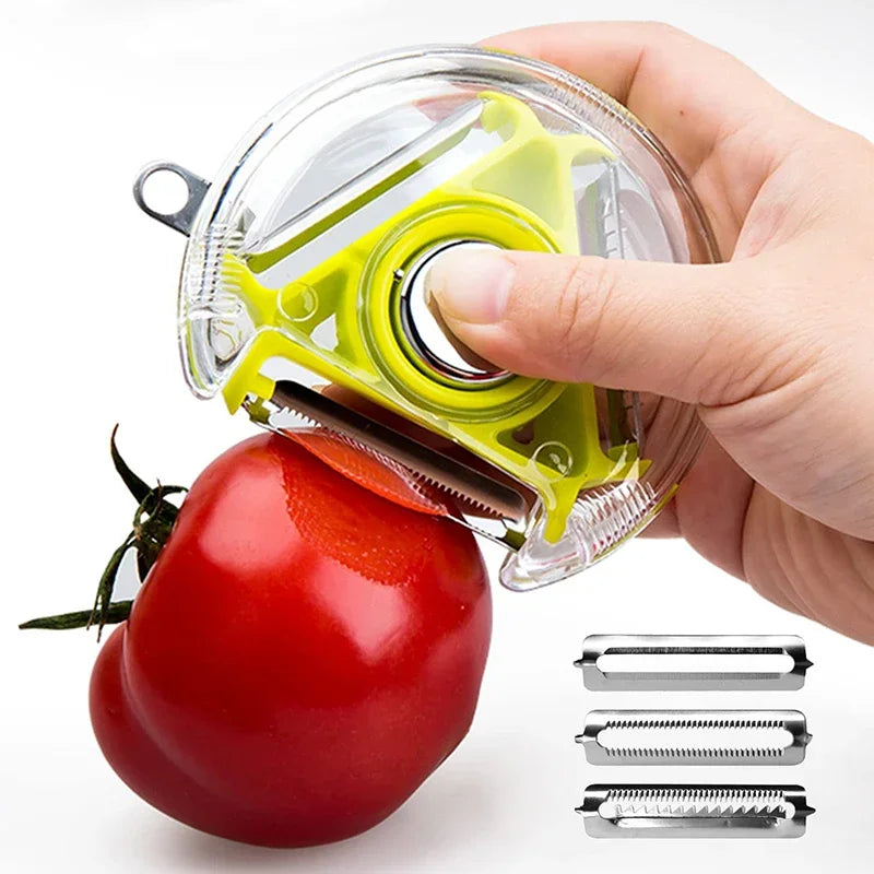 3-in-1 Stainless Steel Vegetable Peeler Set