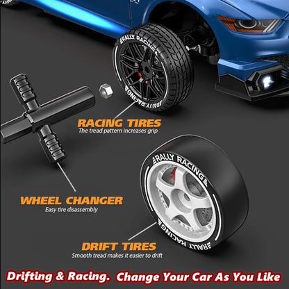 Oike 4WD RC Drift Car Remote Control 4x4 Racing RTR 2.4G Radio Truck Vehicle Model Toy Gift for Boy Girl Children Kid Adult